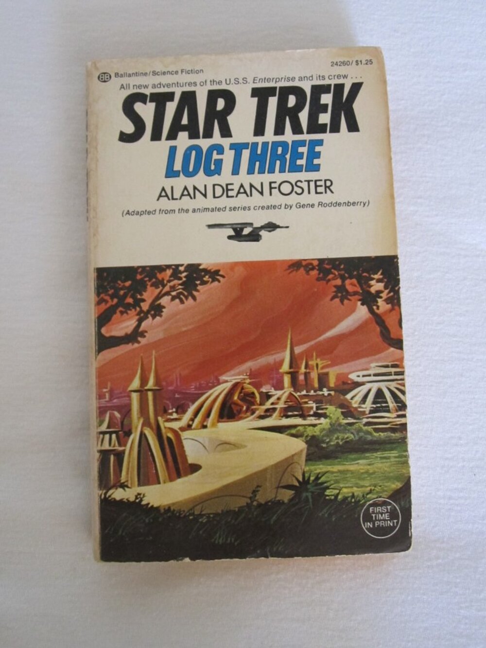 1975 Star trek p/b Book: Log three - 2nd Print